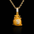 Moissanite Enamel Money Bag Pendant